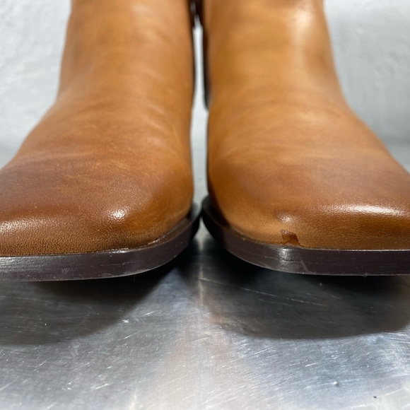 Thatcher Womens Leather Square Toe Ankle Boots - Picture 8 of 16